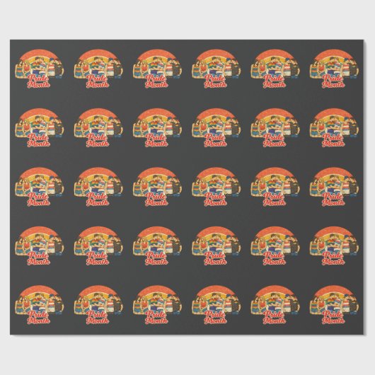 Retro Pride Month LGBTQ-viering Cadeaupapier (Vlak)