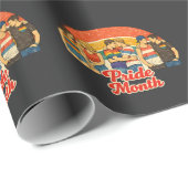 Retro Pride Month LGBTQ-viering Cadeaupapier (Rol Hoek)