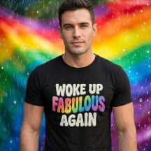 Retro Pride Puff Stijl Werd Weer Fabulous Wakker