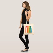 Retro Pride Rainbow Tote Bag (Voorkant (model))