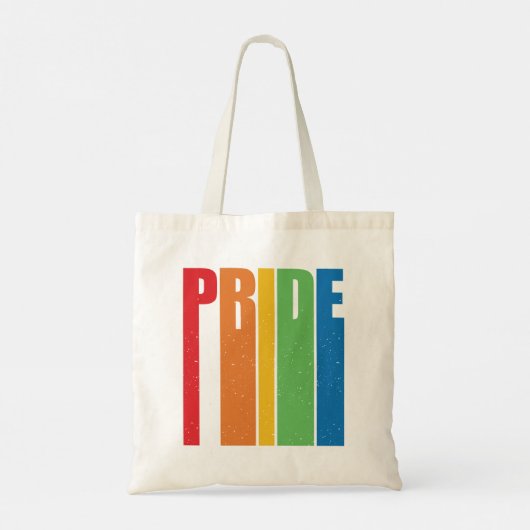 Retro Pride Rainbow Tote Bag (Achterkant)