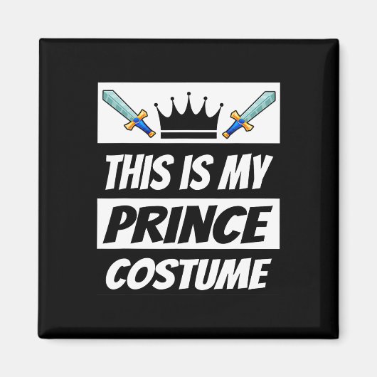 Retro Prince Kostuum Grappig Halloween Kostuum Man Magneet (Voorkant)