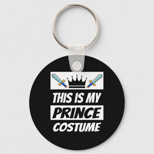 Retro Prince Kostuum Grappig Halloween Kostuum Man Sleutelhanger (Voorkant)