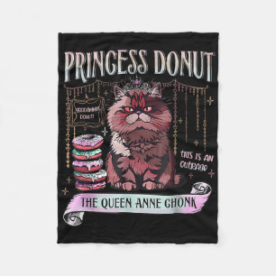 Retro Princess Donut Dungeon Crawler Carl Book Lov Fleece Deken
