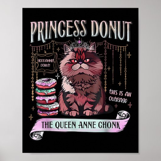 Retro Princess Donut Dungeon Crawler Carl Book Lov Poster (Voorkant)
