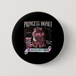 Retro Princess Donut Dungeon Crawler Carl Book Lov Ronde Button 5,7 Cm