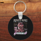 Retro Princess Donut Dungeon Crawler Carl Book Lov Sleutelhanger (Voorkant)
