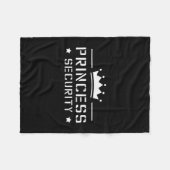 Retro Princess Security Boys Brother Birthday Dad  Fleece Deken (Voorkant (Horizontaal))