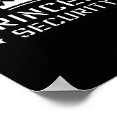 Retro Princess Security Boys Brother Birthday Dad Poster (Hoek)