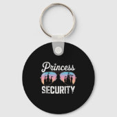 Retro Princess Security Protection Castle Mannen V Sleutelhanger (Voorkant)