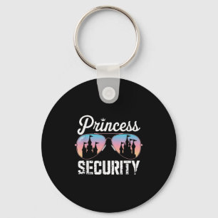 Retro Princess Security Protection Castle Mannen V Sleutelhanger