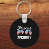Retro Princess Security Protection Castle Mannen V Sleutelhanger (Voorkant)