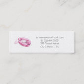 Retro Princess Telephone Skinny Card Mini Visitekaartje (Achterkant)