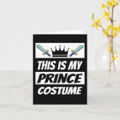 Retro Prins Kostuum Leuk Halloween Kostuum Mannen  Kaart (Gele Bloem)