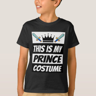 Retro Prins Kostuum Leuk Halloween Kostuum Mannen T-shirt