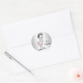 Retro Prinses Baby Borrel Stickers (Envelop)