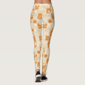 Retro Print | Gouden Mod-Cirkel Leggings (Achterkant)