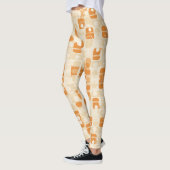 Retro Print | Gouden Mod-Cirkel Leggings (Links)
