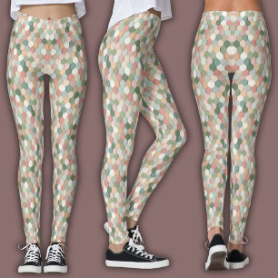 Retro Print   Honingraat Leggings