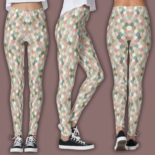 Retro Print | Honingraat Leggings
