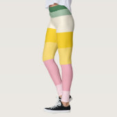 Retro Print | Kleurblok Leggings (Links)