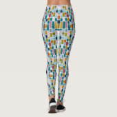 Retro Print | Kleurblokken Leggings (Achterkant)