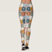 Retro Print | Pastel Bloem Leggings (Achterkant)