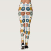 Retro Print | Pastel Bloem Leggings (Achterkant)
