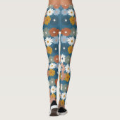 Retro Print | Pastel Bloemen Leggings (Achterkant)