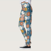 Retro Print | Pastel Bloemen Leggings (Links)