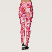 Retro Print | Roze Mod-Cirkel Leggings (Achterkant)