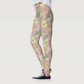 Retro Print | Waterverf Bloem Leggings (Links)