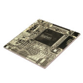 Retro printplaat ・ Geek elektronische PCB Tegeltje (Zijkant)