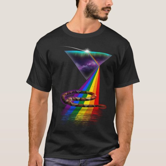  Retro Prism Copperhead Snake T-shirt (Voorkant)
