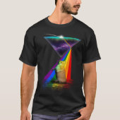 Retro Prism Munchkin Cat T-shirt (Voorkant)