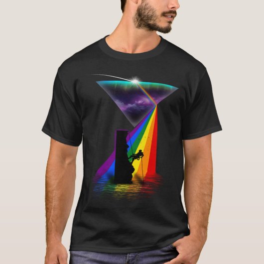 Retro Prism Rock Klimmen T-shirt (Voorkant)