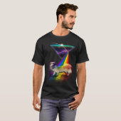 Retro Prism Tibetaanse Spaniël T-shirt (Voorkant volledig)