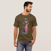 Retro Prism US Flag Grasshopper T-shirt (Voorkant volledig)
