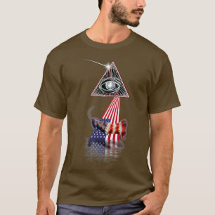 Retro Prism US Flag Grasshopper T-shirt