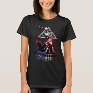 Retro Prism US Flag Hapkido T-shirt