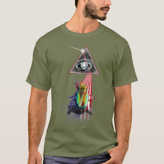 Retro Prism US Flag Kever T-shirt