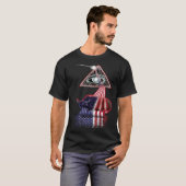 Retro Prism US Flag Yak T-shirt (Voorkant volledig)