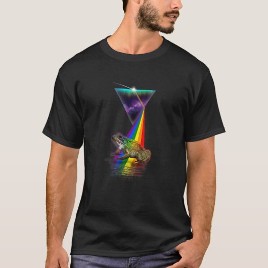 retro prisma kikker t-shirt (Voorkant)