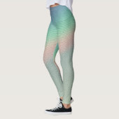 Retro prisma licht: digitale nostalgie leggings (Links)