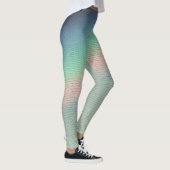 Retro prisma licht: digitale nostalgie leggings (Rechts)