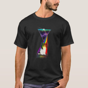 retro prisma papillon hond t-shirt