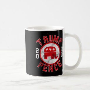 Retro Pro-trump Pence Republikeinse Olifant Maak L Koffiemok