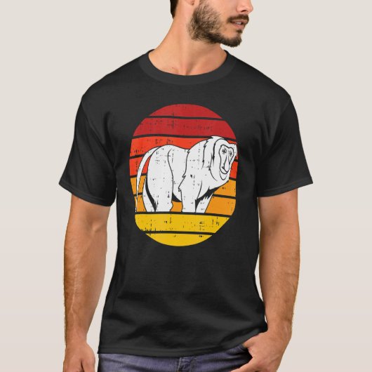 Retro Proboscis Aap T-shirt (Voorkant)