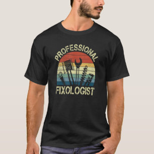 Retro Professional Fixoloog Tools Repairman Mech T-shirt