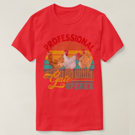  Retro Professional Gate Open Drie Kiep T-shirt (Design voorkant)